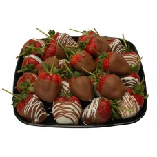 Chocolate Coated Strawberries Platter for Offices