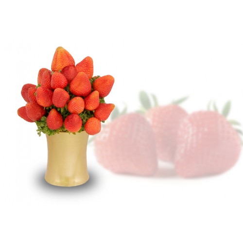 Organic Fresh Strawberries Arrangement
