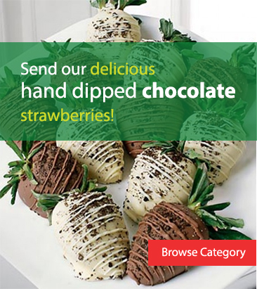 Send our delicious hand dipped chocolate strawberries!